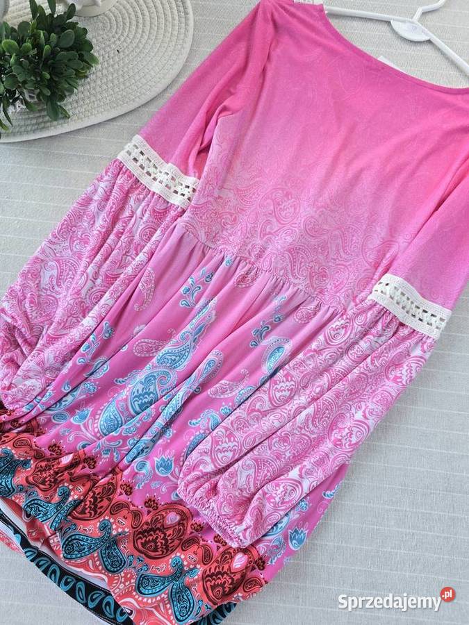 Sukienka wstawka boho Romantyczna Rybnik