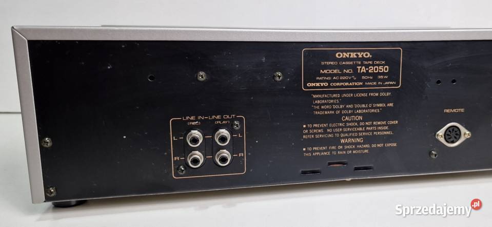 Magnetofon kasetowy Onkyo TA2050 Międzychód