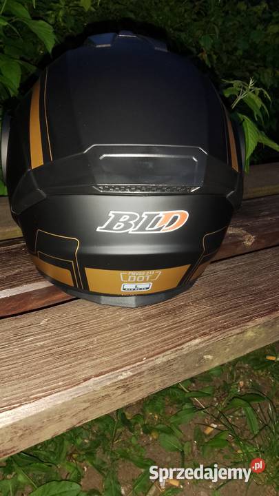 kask szczękowe L nowe czarny mat Leszno sprzedam