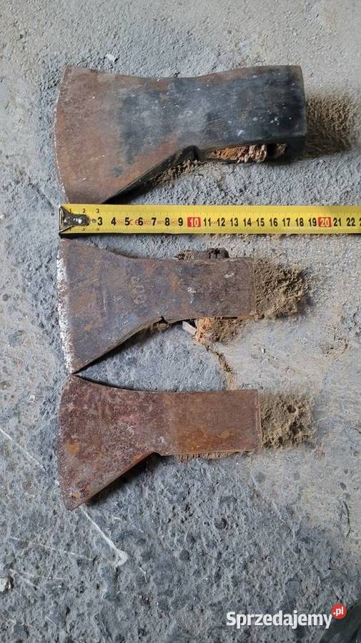 Zestaw siekier siekiery siekiera stara siekiera dolnośląskie Legnica