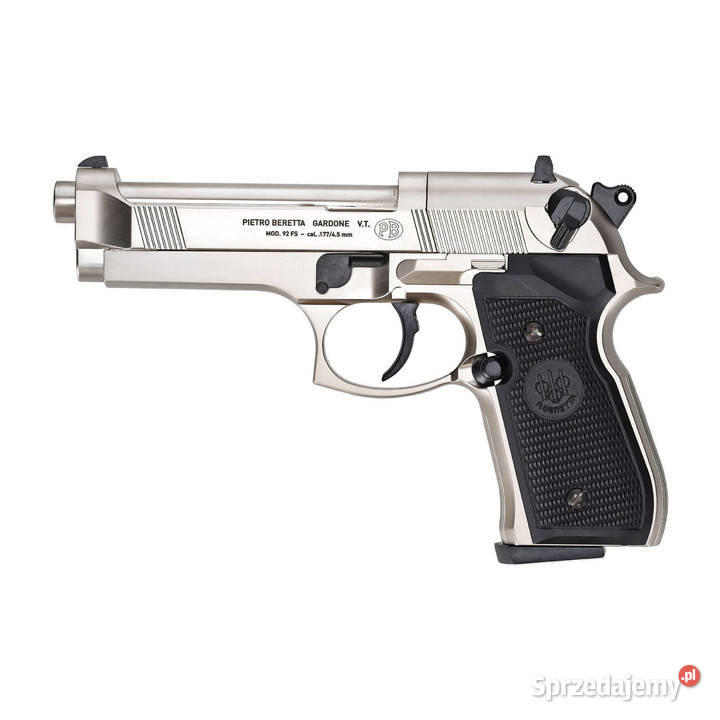 Pistolet wiatrówka Beretta M92 FS nikiel 45 mm mazowieckie Warszawa