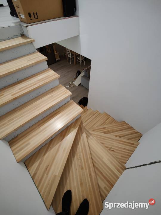 bukowe schody stopnie buk 100x30x3 klepka AB Dom i Ogród Pilzno