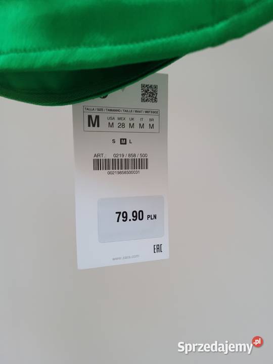 Zielony top gorset z metkami Liszki