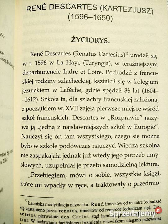 Kartezjusz Rozprawa o metodzie książki Bródno Antykwariat Warszawa