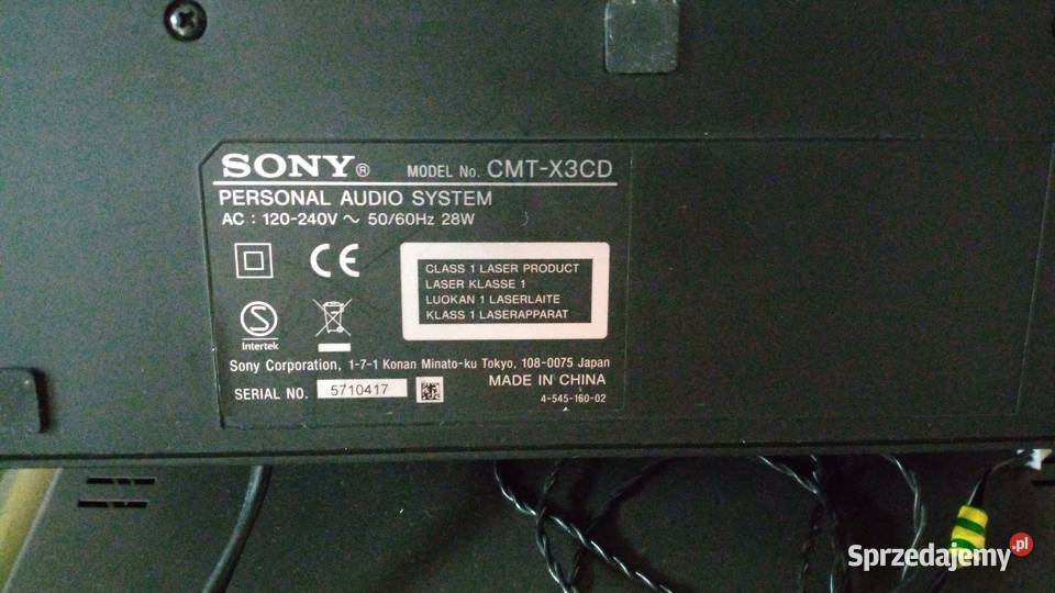 Sony CMTX3CD głośnikmini wieża Stereo z Cdstan Gdańsk