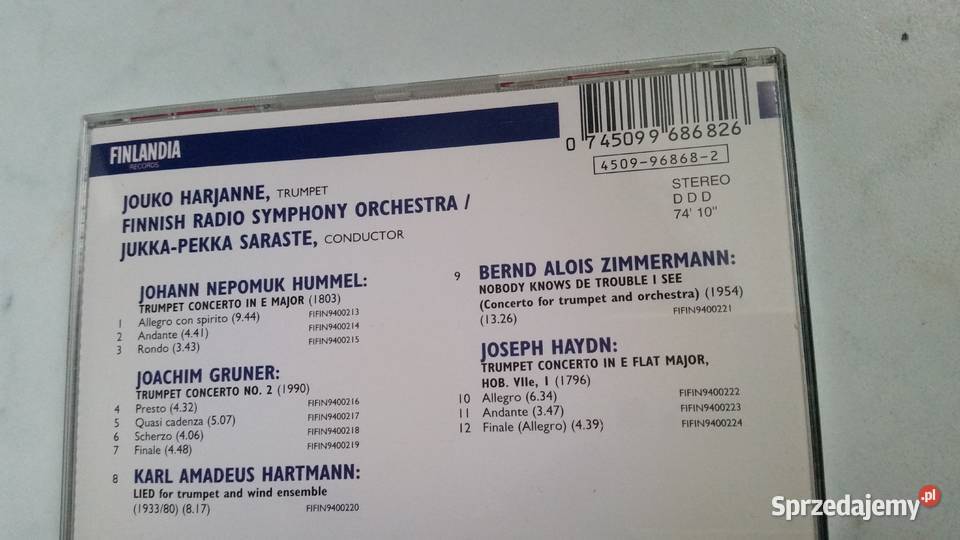 Jouko Harjanne JukkaPekka Saraste Trumpet klasyczna Puławy