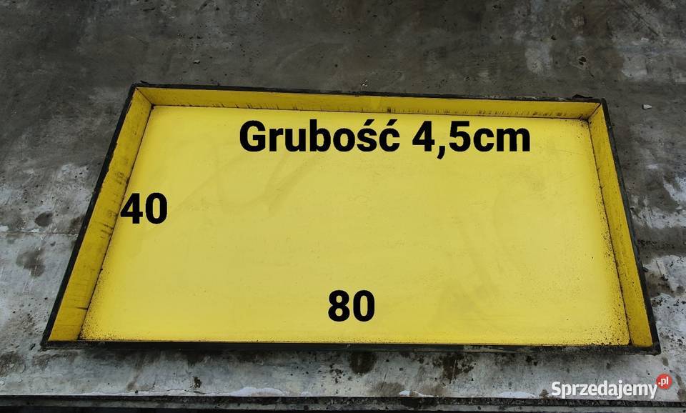 Forma do odlewu płyty betonowej Pakość