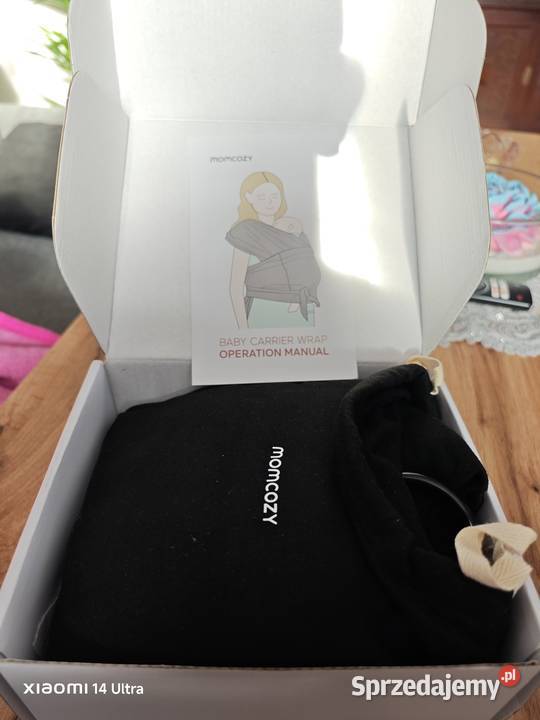 Chusta do noszenia niemowląt Czarna Akcesoria