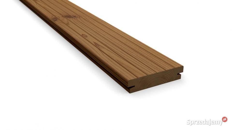 Deska tarasowa thermo sosna ryflowana ukryty Wrocław
