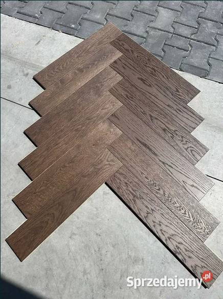 Jodełka klasyczna dębowa 14x120x600 Brown Olej