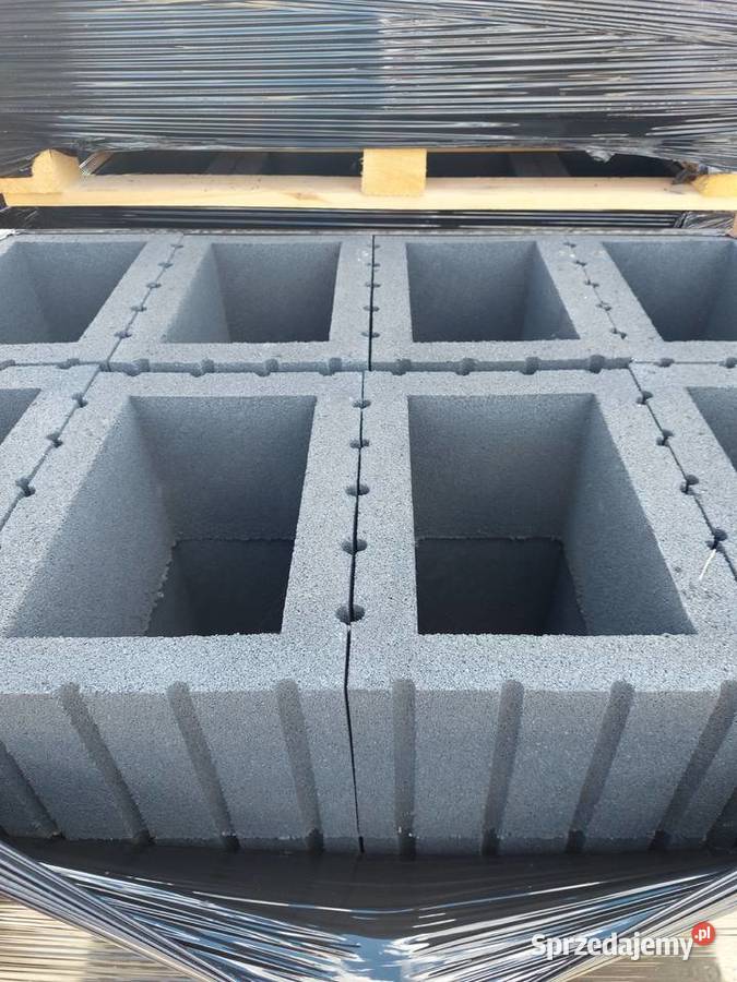 Gazony betonowe prostokątne 40x28x20h Gazon Warszawa