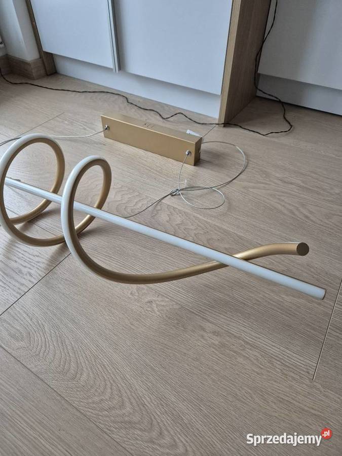 Lampa wisząca Serpent złota LED Reality