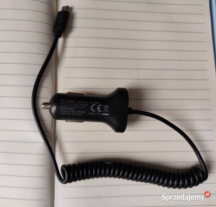 Ładowarka samochodowa micro USB 2A marki ISY Warszawa
