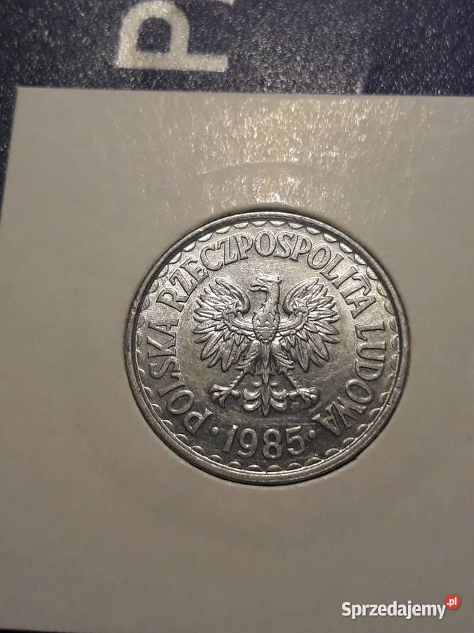 1 złoty 1985 r 7 około mennicze Konin