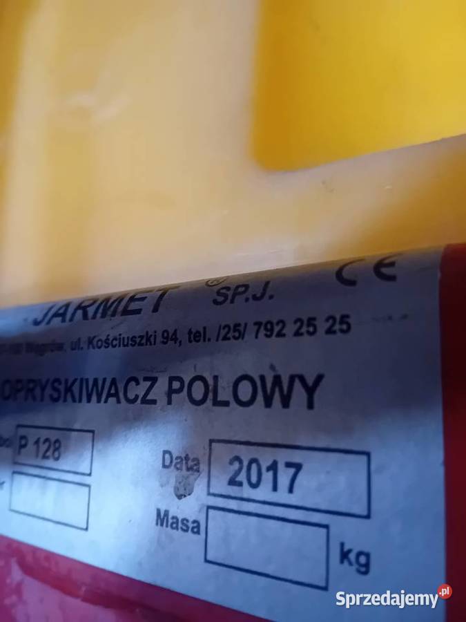 Opryskiwacz 15m polowy zawieszany 600L nieuszkodzony Brony