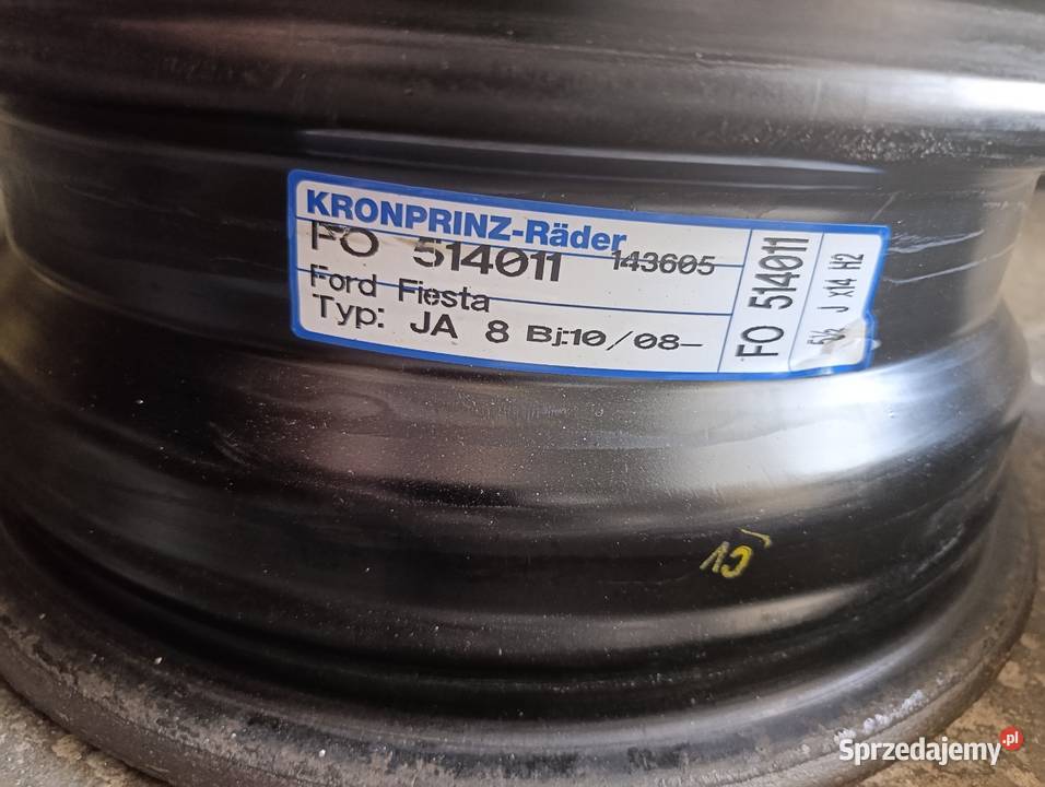Felgi stalowe ford fiesta mk7 Wolbrom sprzedam