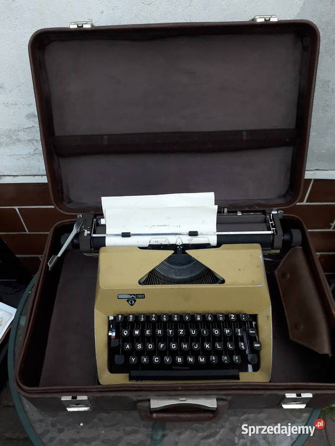 Polska przenośna maszyna do pisania Łucznik Antyki Warszawa