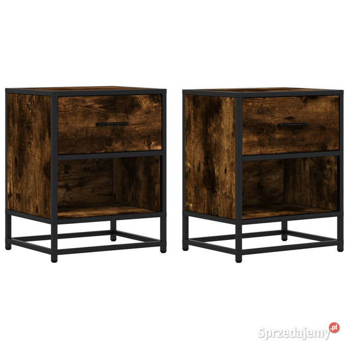 Szafki nocne 2 przydymiony dąb 40x31x50 WM848689 Warszawa