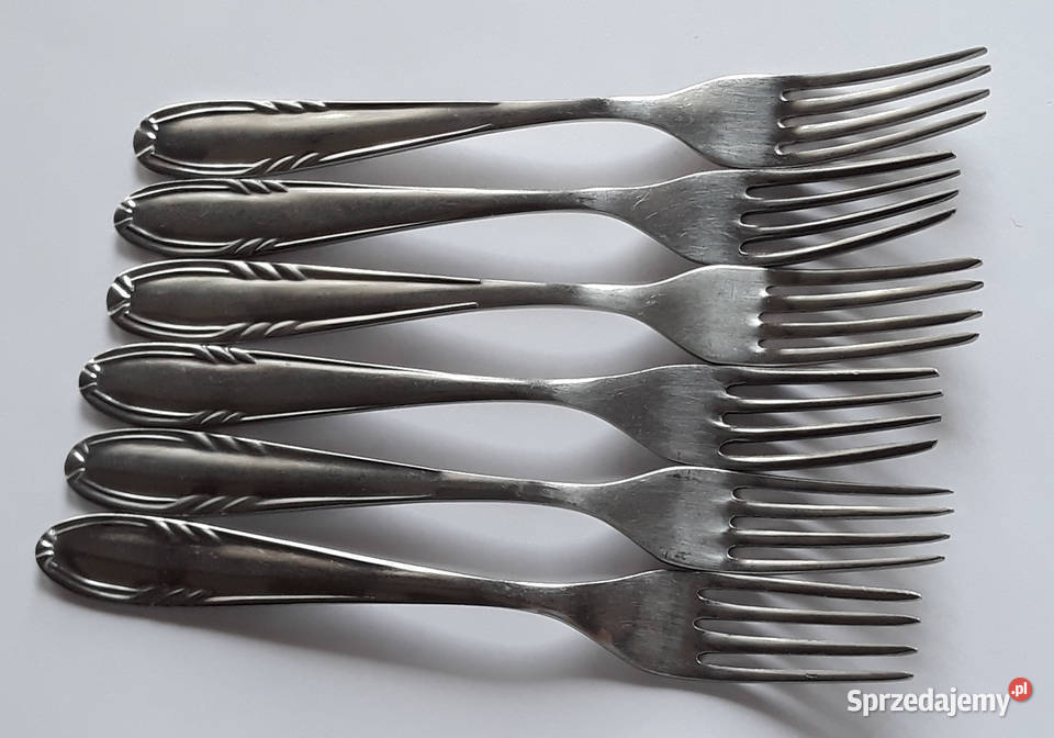 Widelce obiadowe 3 KŁOS Gerlach sztućce PRL