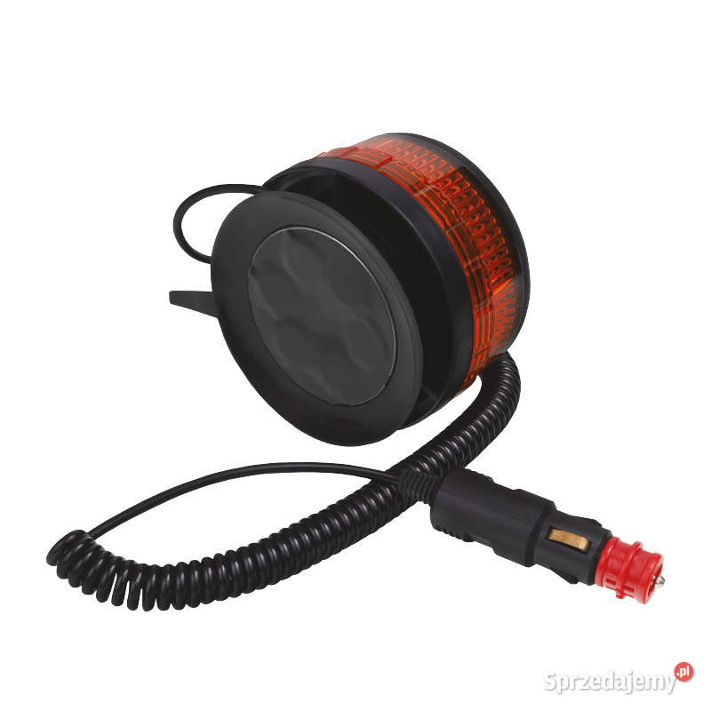 LAMPA OSTRZEGAWCZA KOGUT NISKA MAGNES 8 LED