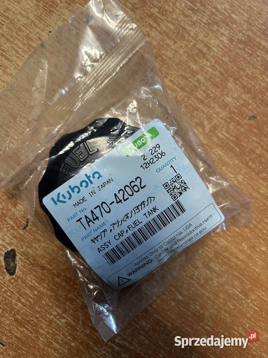Korek wlewu paliwa do ciągnika Kubota nowy Rok produkcji 2019 Gromnik