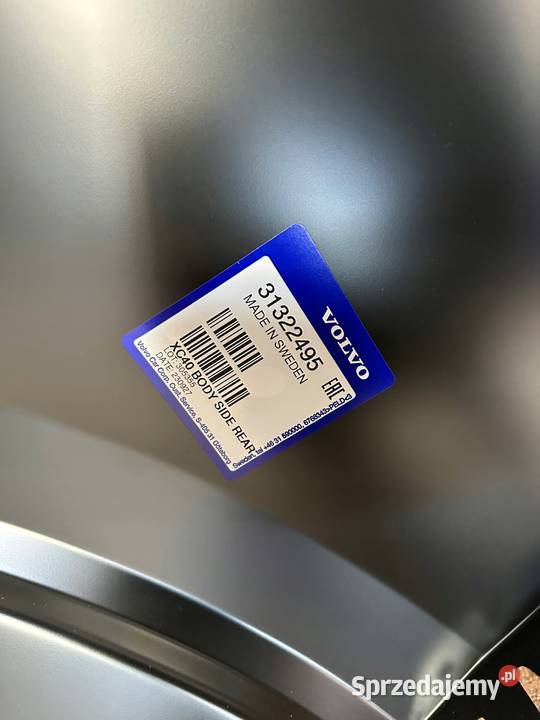 VOLVO XC40 CWIARTKA BLOTNIK PRAWA TYLNA ELEKTRYK dolnośląskie Mirsk sprzedam