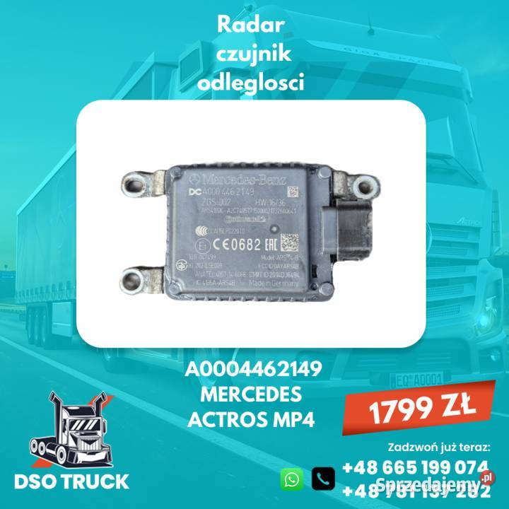 Radar Czujnik Odleglosci MERCEDES ACTROS MP4 ciężarowe Zawichost