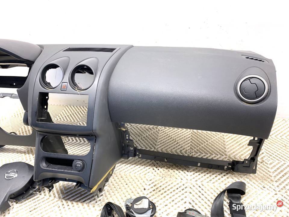 KOKPIT PODUSZKI PASY KOMPLET NISSAN QASHQAI J10