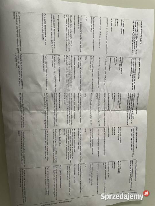 Ceramiczny stolik kawowy Calligaris