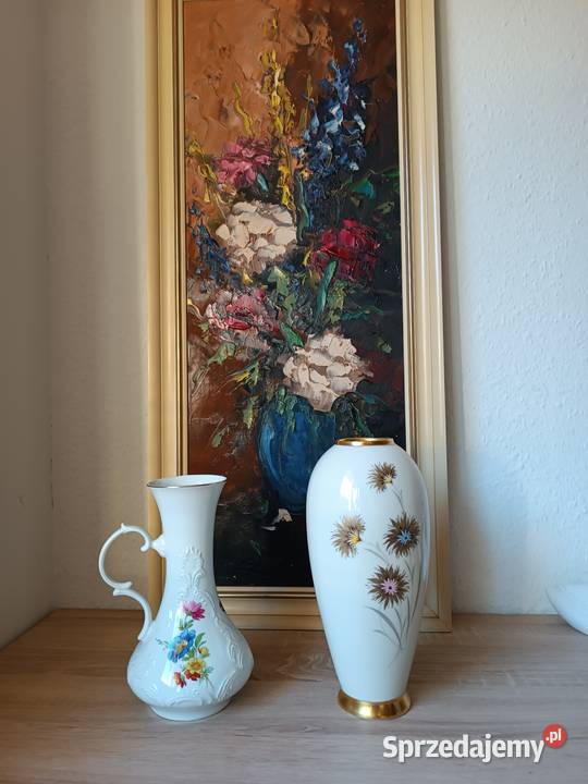 Piękne porcelanowe wazony małopolskie Gorlice