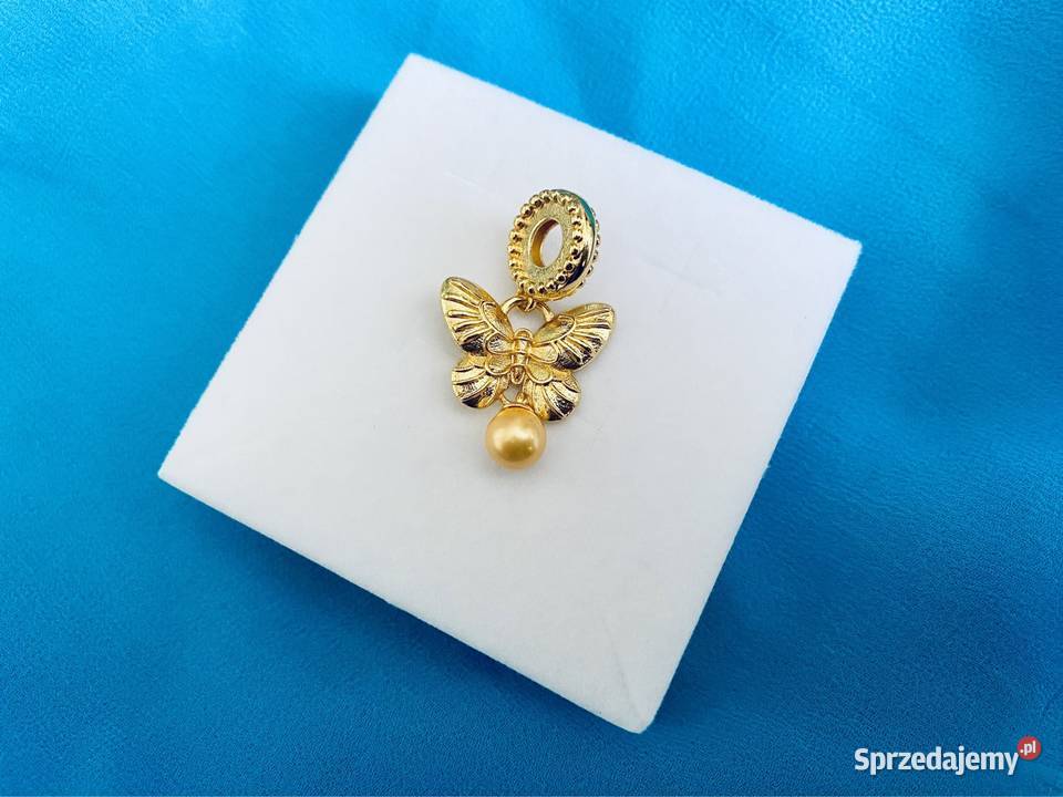 nowa masywna pozłacana zawieszka charms beads Gdynia