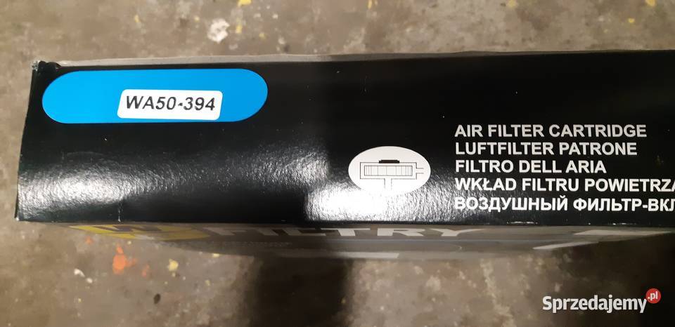 WKŁAD FILTRU POWIETRZA WA50394 CITROEN PEUGOT Filtry kujawsko-pomorskie Koronowo