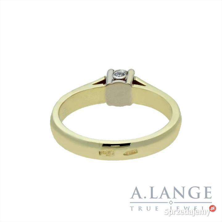 Pierścionek z brylantami 038 ct złoto pr 585 14K Pierścionki Pruszków