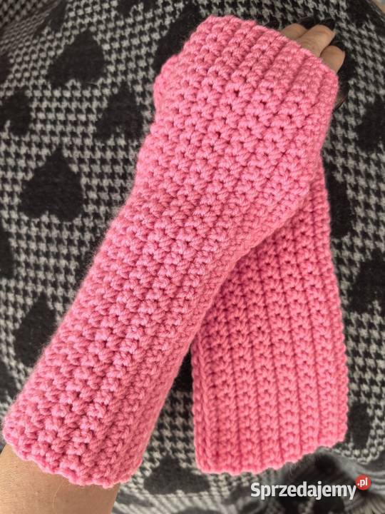 Mitenki rękawiczki bez palców handmade damskie Wrocław