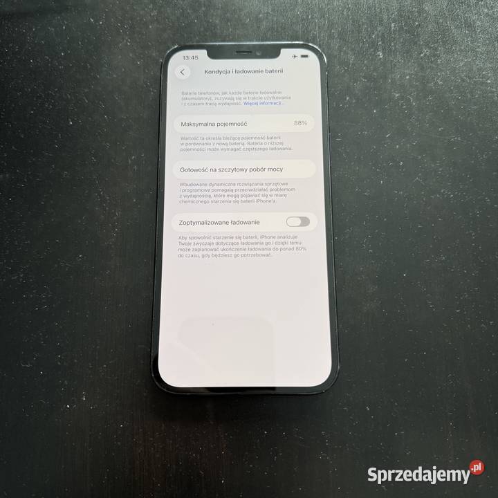 iPhone 12 Pro 256GB Pacific Blue Bateria 88 Stan Warszawa