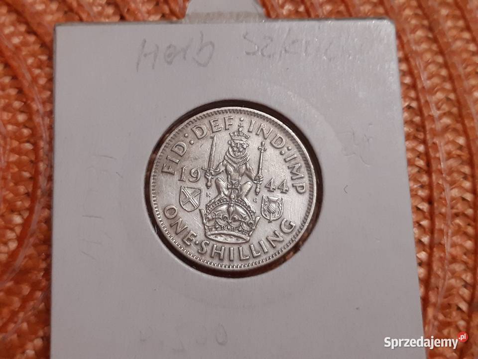 moneta srebrna Anglii z 1944r Łomża