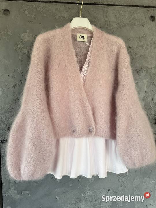 Sweter CXL z balonowym rękawem z 81kid moher Bieruń