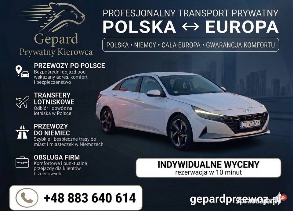 Przewóz osób transport, przewozy do Niemiec, Transfery lotniskowe, Polska
