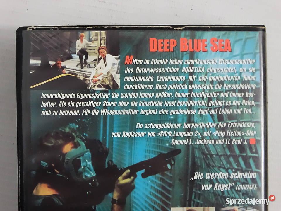 Kasa VHS Piekielna głębia Deep Blue Sea Wydanie Biłgoraj