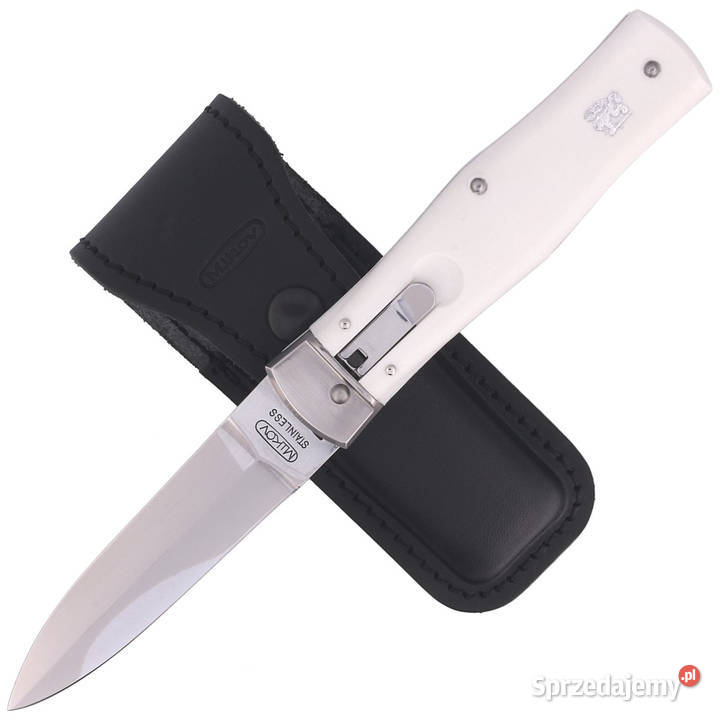 Nóż sprężynowy Mikov Predator White ABS Mirror Warszawa