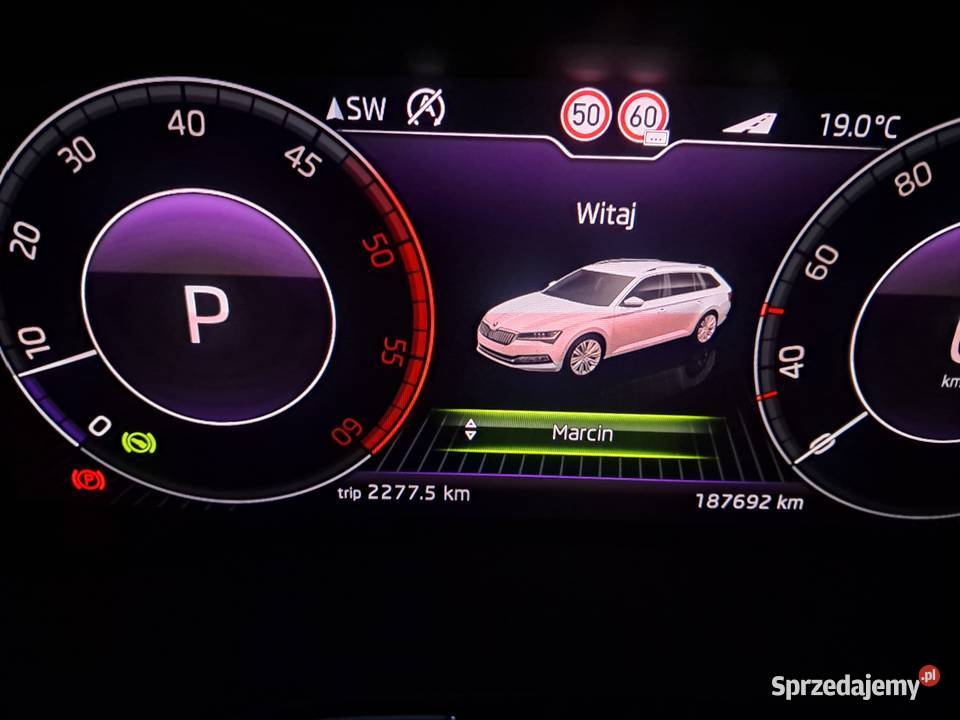 Skoda Superb lll SCOUT łopatki zmiany biegów opolskie Zdzieszowice
