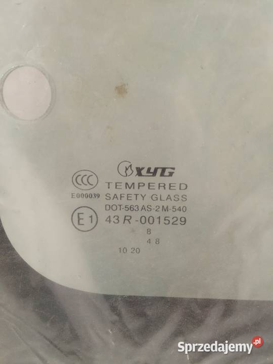 Szyba Boczna Lewa Tylna Otwierana Citroen Bralin