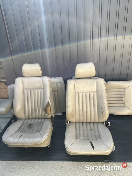 Wnętrze beżowe mercedes w124 coupe Wrocław