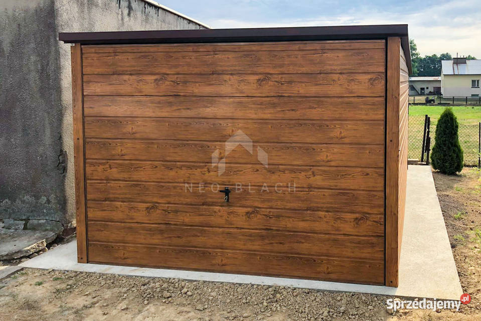 Garaż Blaszany 3x5 Brama Uchylna Drewnopodobny opolskie Opole