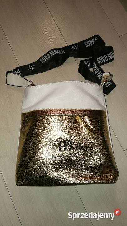 Torebka damska na ramię listonoszka złota Wołomin sprzedam