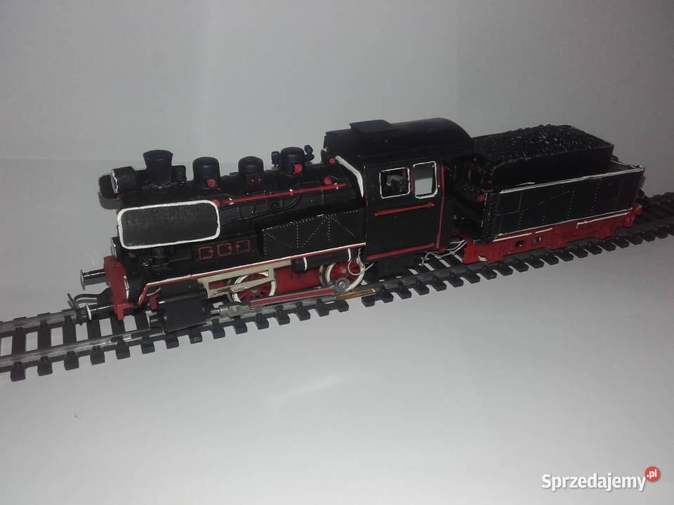 Lokomotywa parowóz DB 98 003 z tandemem i Będzin
