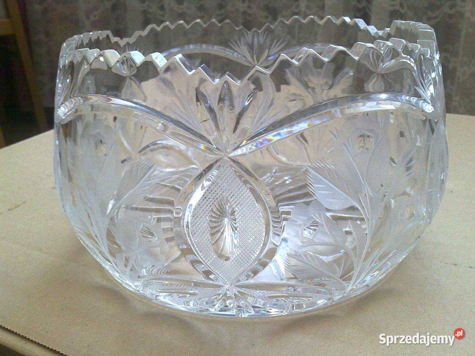 Owocarka kryształowe 2 sztuki z czasów PRL Pozostałe dolnośląskie Stronie Śląskie