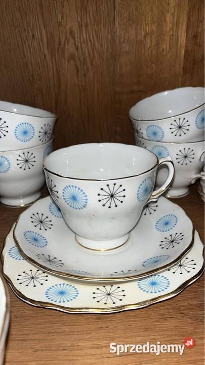 Filiżanka z talerzykiem deserowym Colclough Gdańsk