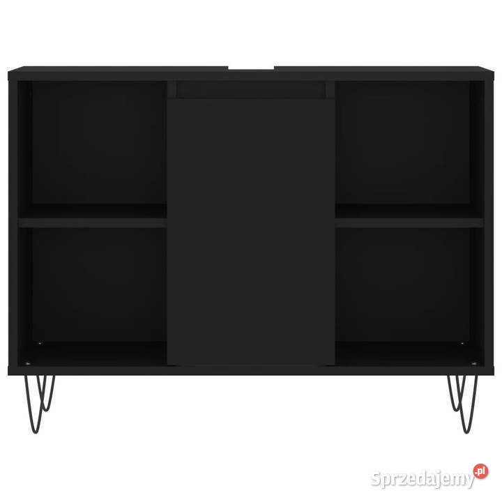 Szafka łazienkowa czarna 80x33x60 materiał Warszawa