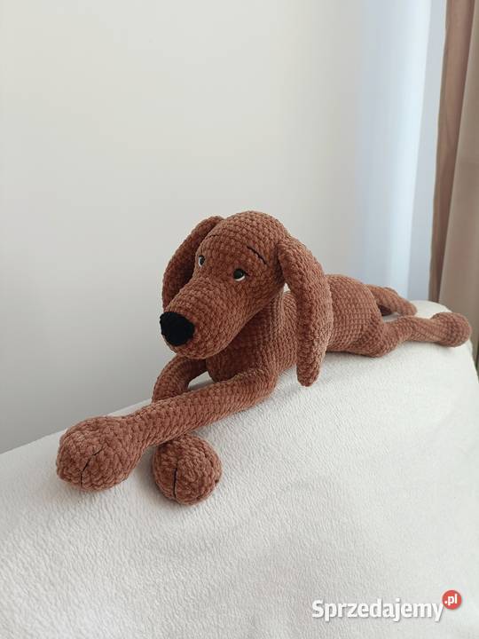 Maskotka pies szydełko handmade Wrocław